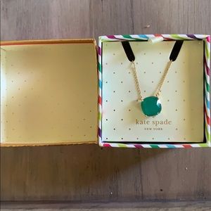 Kate Spade Emerald necklace in box